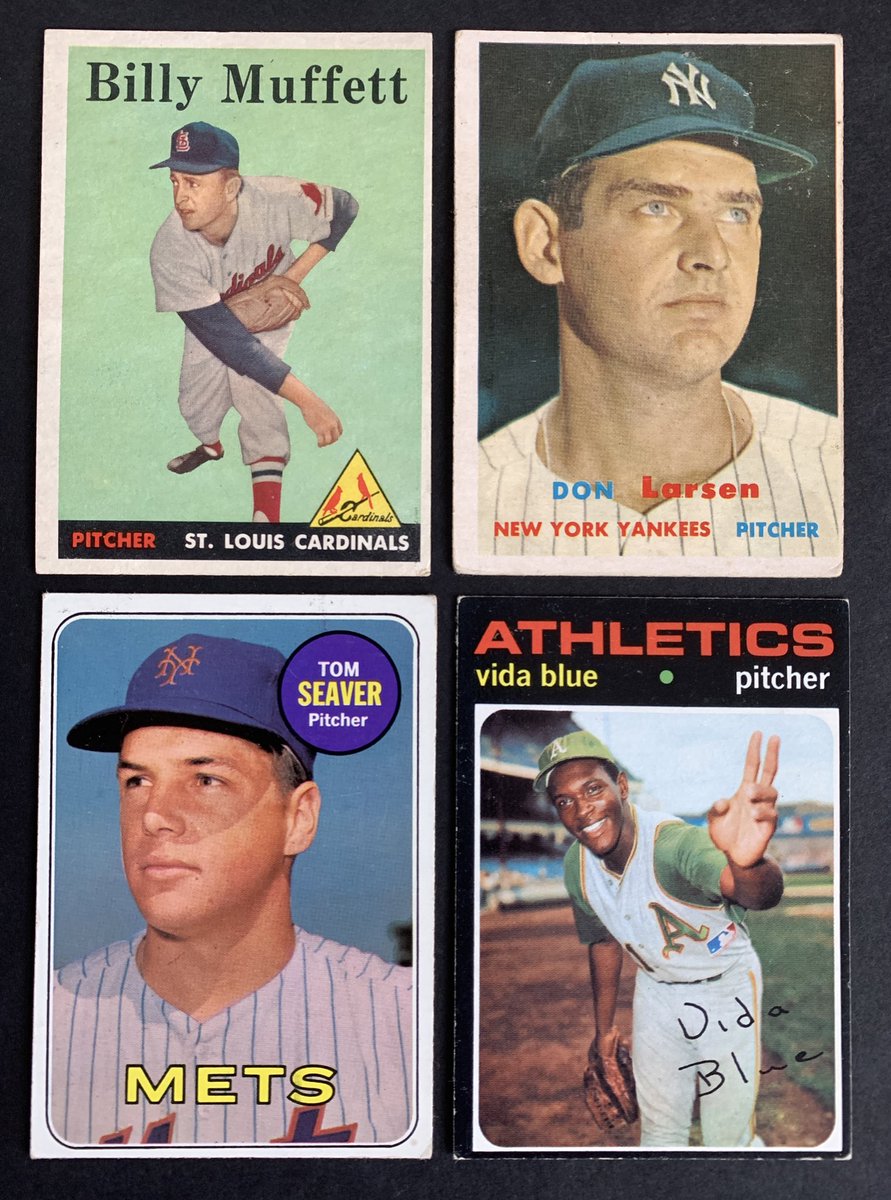 Muffett surrendered Aaron’s 1957 pennant-clinching HR; Larsen gave up his first World Series HR; Seaver his first NLCS HR and Blue his first All Star game HR.