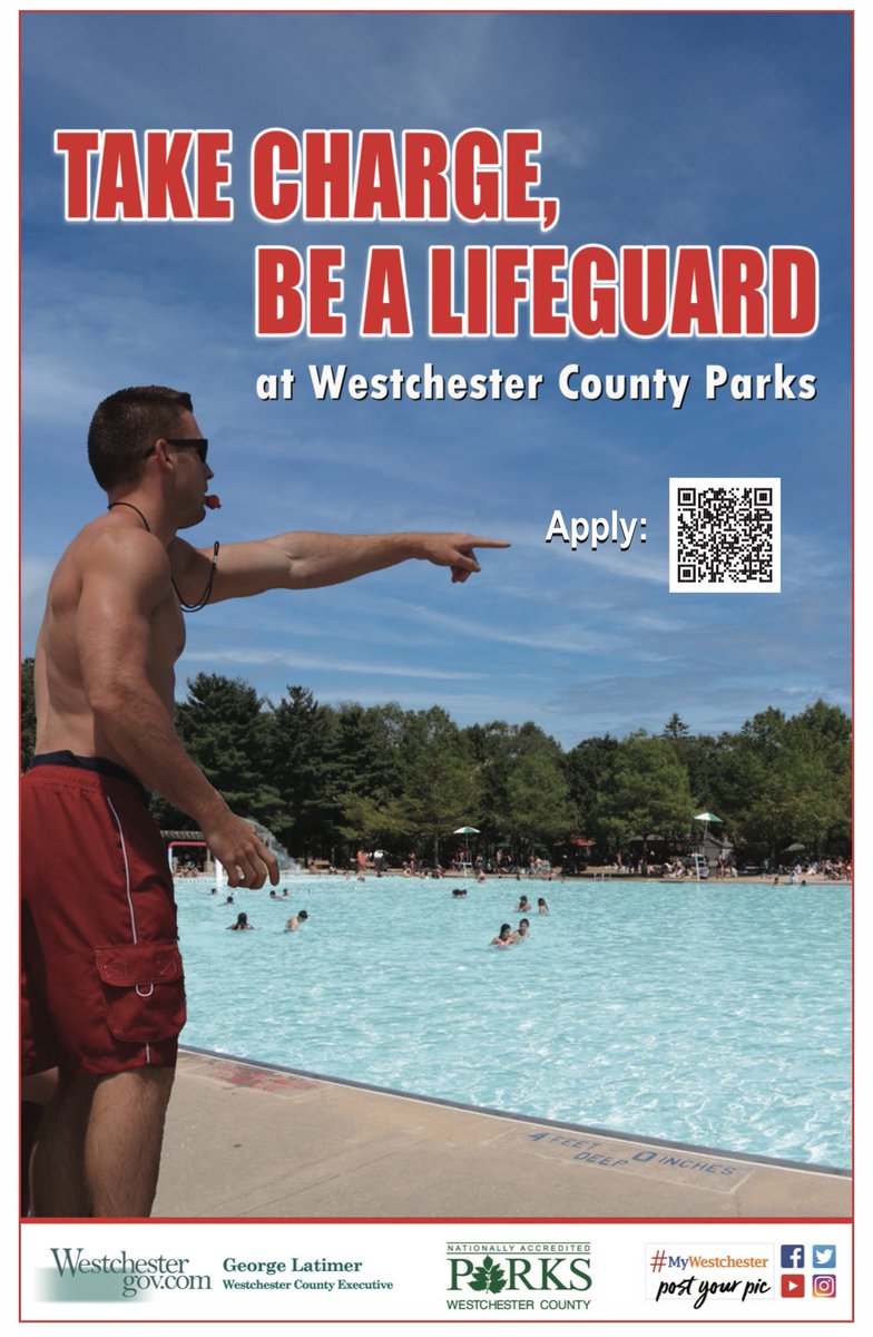 Westchester County Parks is looking for Lifeguard. Spread the word.