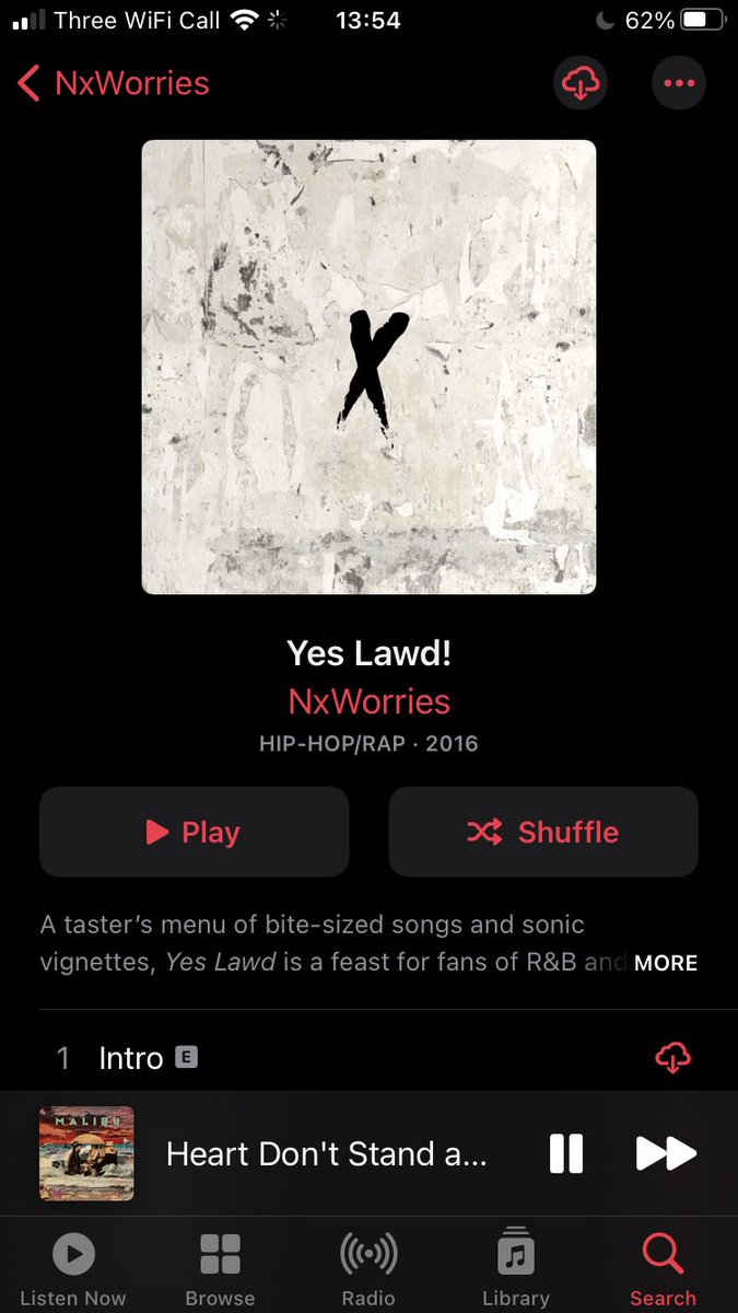 Yes Lawd!- NxWorries.Paak’s 2nd ft on this list but this time with the support of Knxledge on production. Paak’s vocals are a joy and the production makes it much more experimental and skittish than the rest of Paak’s body of work. Standout witty lyrics will have you laughing