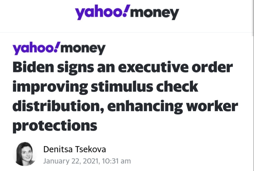 every time you see a headline saying biden is "raising the minimum wage" or "increasing food stamps" remind yourself what he actually is doing is writing a memo politely asking federal agencies to look into it.the headlines are clickbait propaganda.