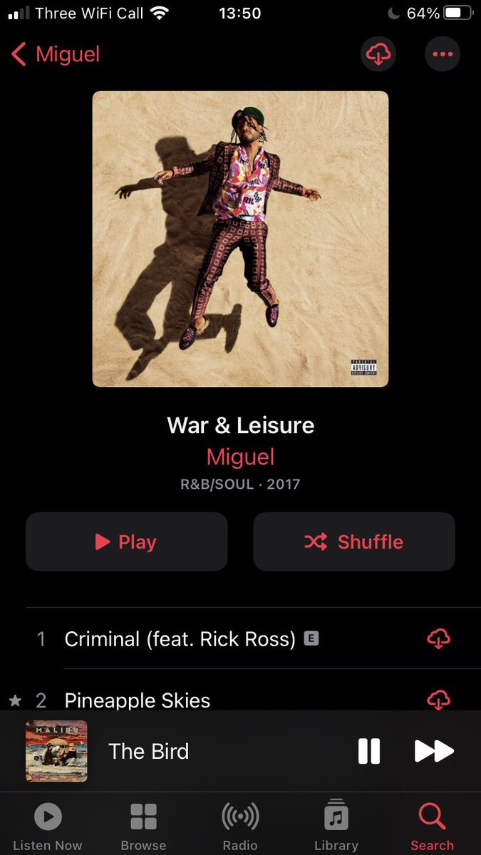 Miguel doing what Miguel does best. Loads of entertaining R&B tracks fused with some pop and Hip Hop elements. The vibe can be a bit all over the place but there’s enough great songs on here to look past that