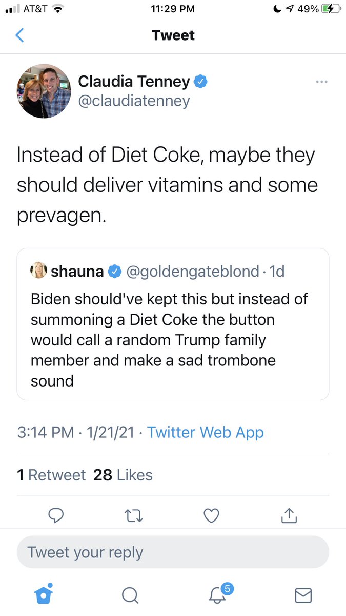 tell_me_girl's tweet photo. @claudiatenney doesn’t like it when someone tells her like it is. Then look what she says about Biden. She’s not worthy to represent us. She alway voted for corporate interests. @ABrindisiNY #NY22 #byeclaudia #onetermtenney #corporateshlll https://t.co/AqgNBdQOVK