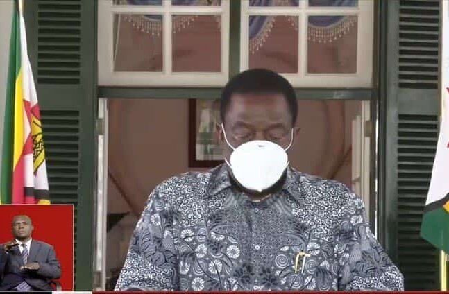Government_Zim's tweet photo. "We're united in grief. There are no spectators, no adjudicators, no holier than thou, no superman or superwoman...we're all affected. COVID-19 is affecting everyone in the country, regardless of social standing, political affiliation, race or ethnicity”

President E.D Mnangagwa https://t.co/czs9OTonC9