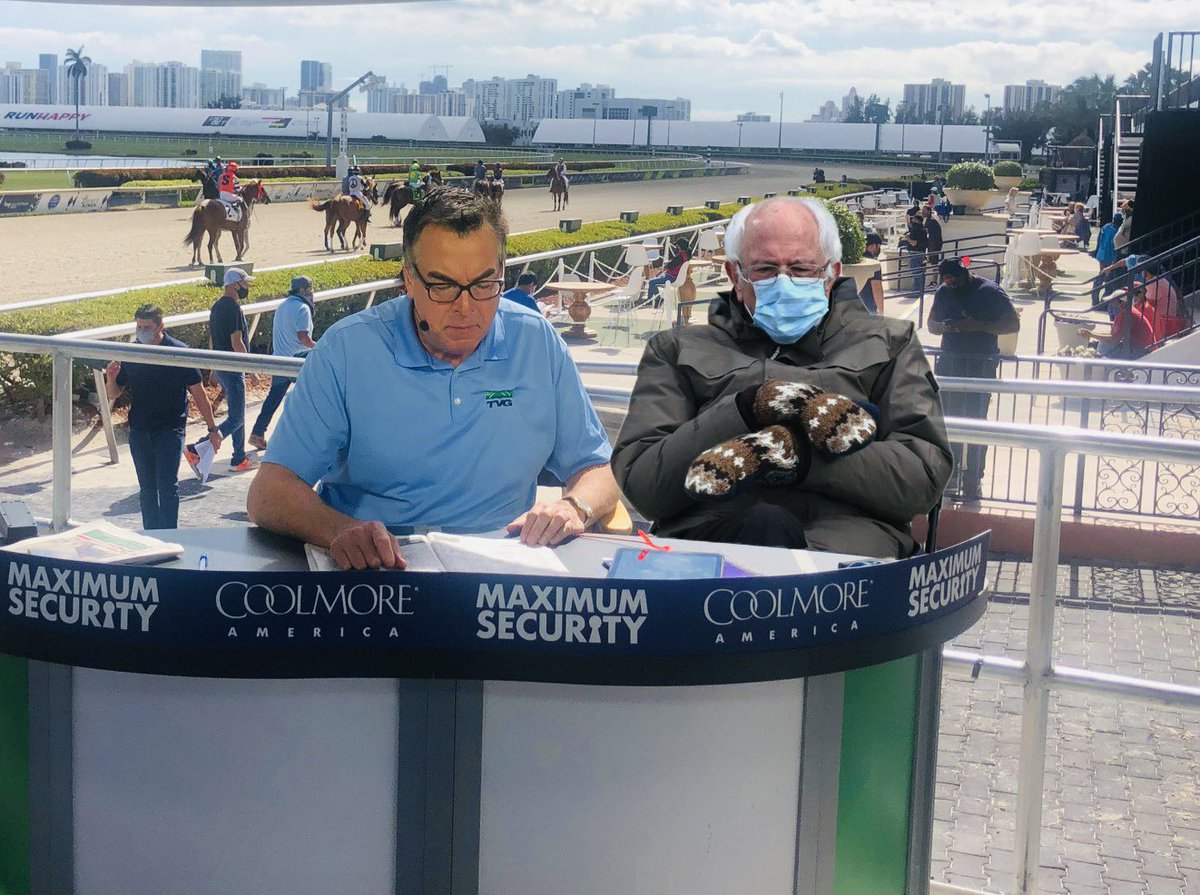 ToddTTV's tweet photo. I felt like someone was over my shoulder all day yesterday, then our Photographer ⁦@GingerAtTheTrak⁩ sent me proof ! Hope you’ll be watching ⁦@TVG⁩ ‘s on-site coverage ⁦@GulfstreamPark⁩ today for ⁦@PegasusWorldCup⁩ First of 12 races goes at 11:40am ET 🤓 https://t.co/BKhSqftD6o