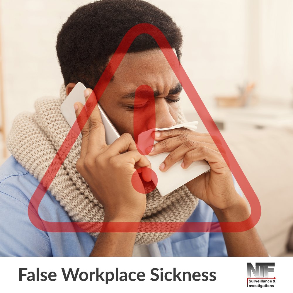 ContactNtf's tweet photo. No company is immune from false workplace sickness, now more than ever! We deal with workplace sickness and our private investigators can discuss your concerns. You can find out more by visiting our website here: https://t.co/Pn3lCfEFWb
#sick #falseclaims #Investigate #work https://t.co/vPQ8dq4WB6
