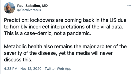 For fun, let's revisit your COVID predictions,  @CarnivoreMD. And compare them to what actually happened.