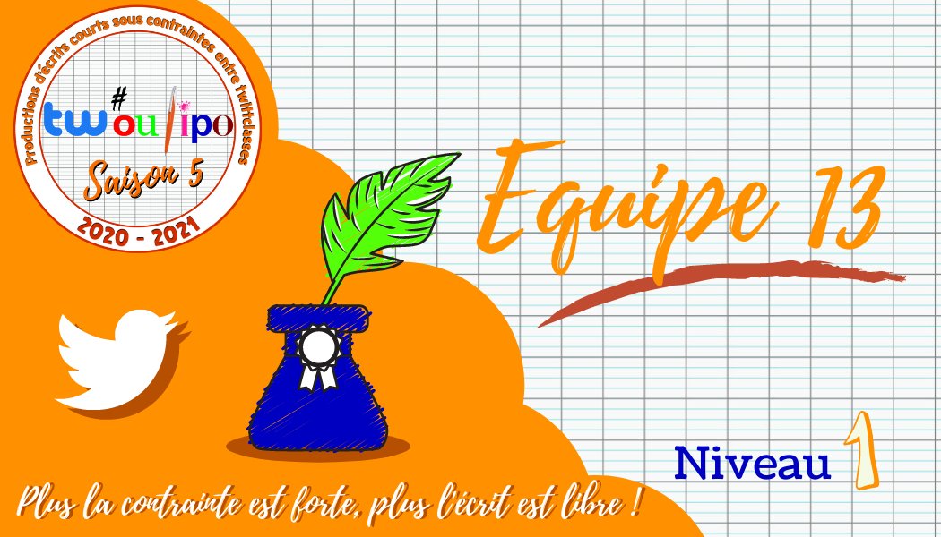 #twoulipo #EQ13
"ici même se mènera un énoncé sans anse : écrivons !"
yout-ube.com/watch?v=njwy3a…
<a href="/CE2CM_IDN/">Agostini Estelle</a>
<a href="/ecole_lesAbrits/">ecole des abrits</a>
<a href="/ce2cmlameauffe/">CE2CM1CM2lameauffe</a>
<a href="/ClasseDeRiche/">Classe de Riche</a>
<a href="/EcoleGeorges/">École primaire publique Georges Wallers</a>
<a href="/MenhirDu/">Classe du Menhir</a>
@CE2CM2Joliot