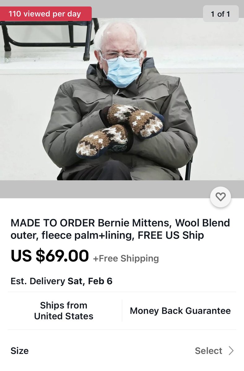 Ok <a href="/eBay/">eBay</a> , this is getting a bit ridiculous. #BernieMittens #BernieSandersMittens #BernieMemes