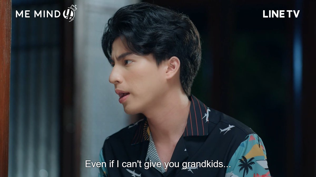 Type knows he may not be able to give biological grand children to his parents - not only bcos he is endgame with a man but also bcos, canonically, he doesn't want to have kids, as he's not really into parenting.(As of now, surrogacy is not legal for gay couples in Thailand) +