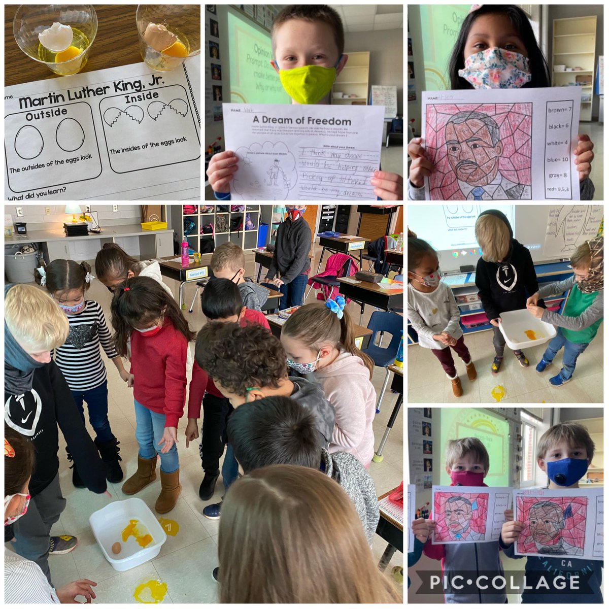 SMESMustangs's tweet photo. Our 1st and 2nd grade students learning about the life of Martin Luther King Jr. this week. We can’t wait to watch them achieve their dreams in the future! https://t.co/B3rl5tlnyW