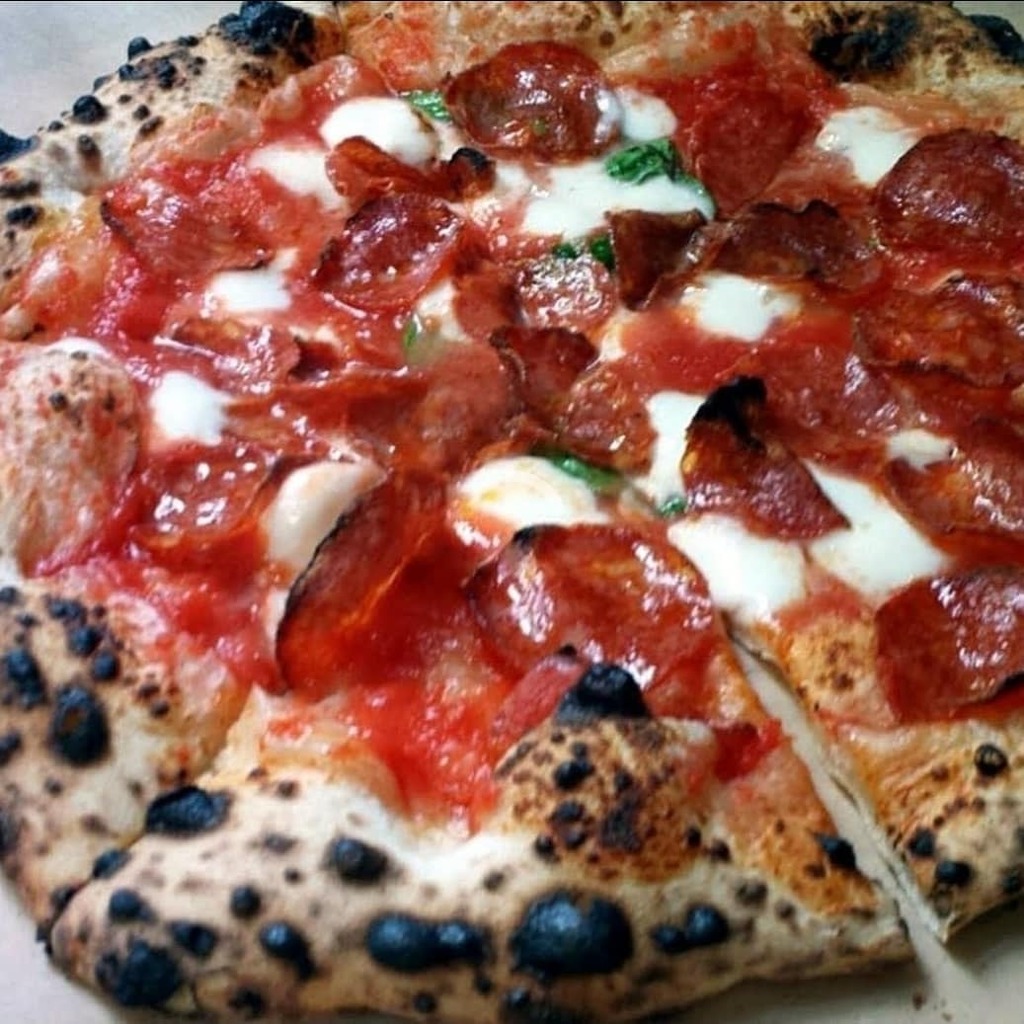 SauceeSicilian's tweet photo. Saturday Night Norman at Carrington Place - 4324 Cannon Dr - from 430-7ish. Call in your order for pick up to 405-412-0789 or 405-334-8470 starting at 430 pm. #TripleD #DDD #WoodFiredPizza #NeapolitanPizza #DeathBeforeDeepdish #BallsDeepInItalianHeritage #FoodTruck #GetSauc… https://t.co/dFkj1s9jZ0