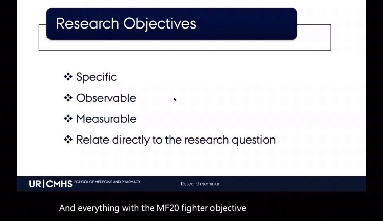 medsar_rwanda's tweet photo. We are going. around Characteristics of a good research, Research Goals and (SMART) objectives. And research Hypothesis. 
#AcademicTwitter @Uni_Rwanda @byiringirojc @nduwarichard https://t.co/uojm7eAYL6