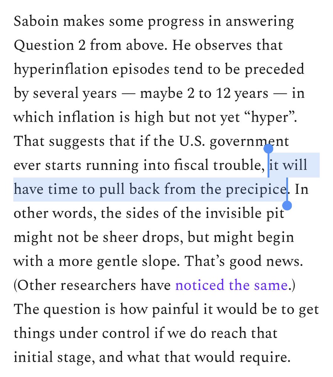 Contra Noah, I don’t believe that any warning signal will allow the US to turn back from the cliff.The last few decades of US policy, from the Iraq War to the financial crisis to the coronavirus, show that American leadership is not capable of avoiding predictable outcomes.