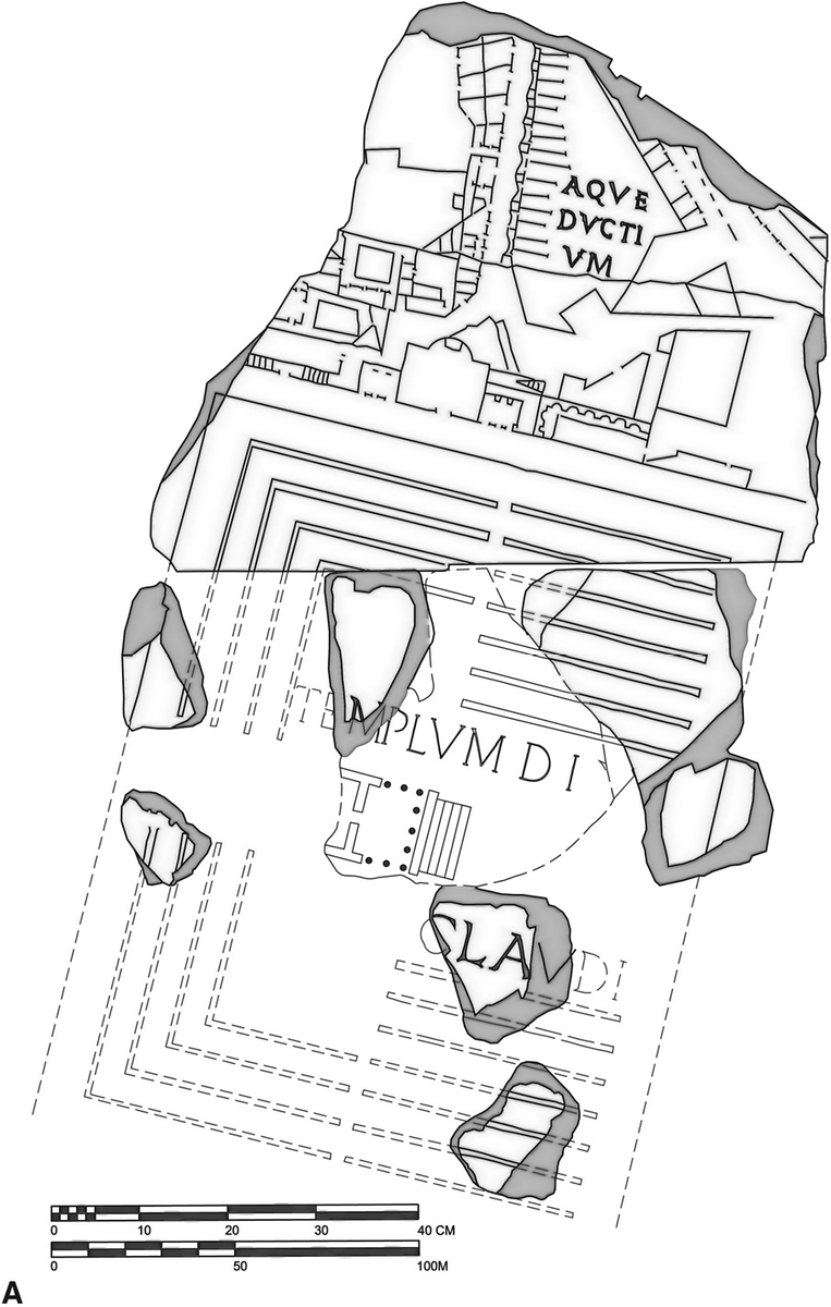 10) Considering the size and prominence of the complex, ancient references to the Claudium are surprisingly sparse, with few literary mentions and apparently no coin depictions; a few fragments of the Forma Urbis Romae have helped in reconstructing the general layout.  #LostRome