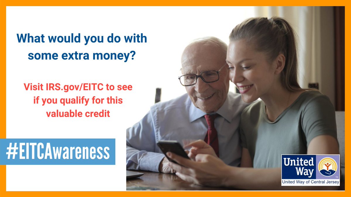 UnitedWayCJ's tweet photo. The Earned Income Tax Credit makes life a little easier.
What would you do with some extra money?
The EITC can be a boost to you, your family and community.
See if you qualify. #EITCAssistant - https://t.co/O60VuPnVfD
@IRSnews #EITCAwareness #VITA #IRS #Taxes https://t.co/D0cp9xrK97