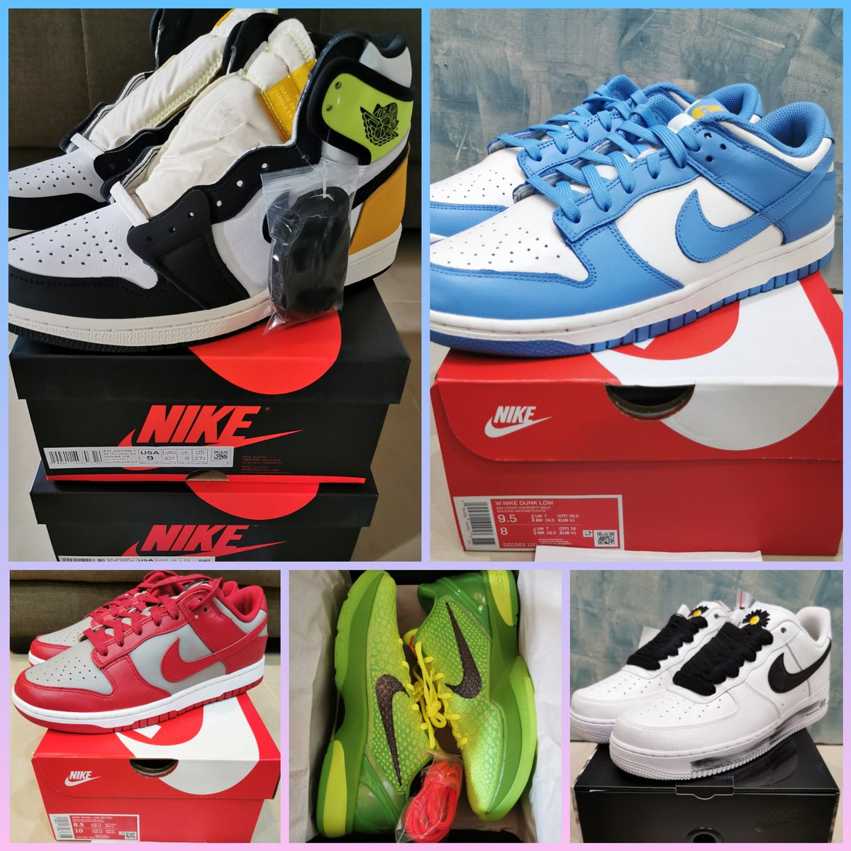 Xingxing0502's tweet photo. S/O @CubeACO
Want to BIG thanks to @CubeACO that helping me cop a lot of limited sneaker these couple of months.
#CubeFamily #CopWithCube https://t.co/9a2BmuwqkV