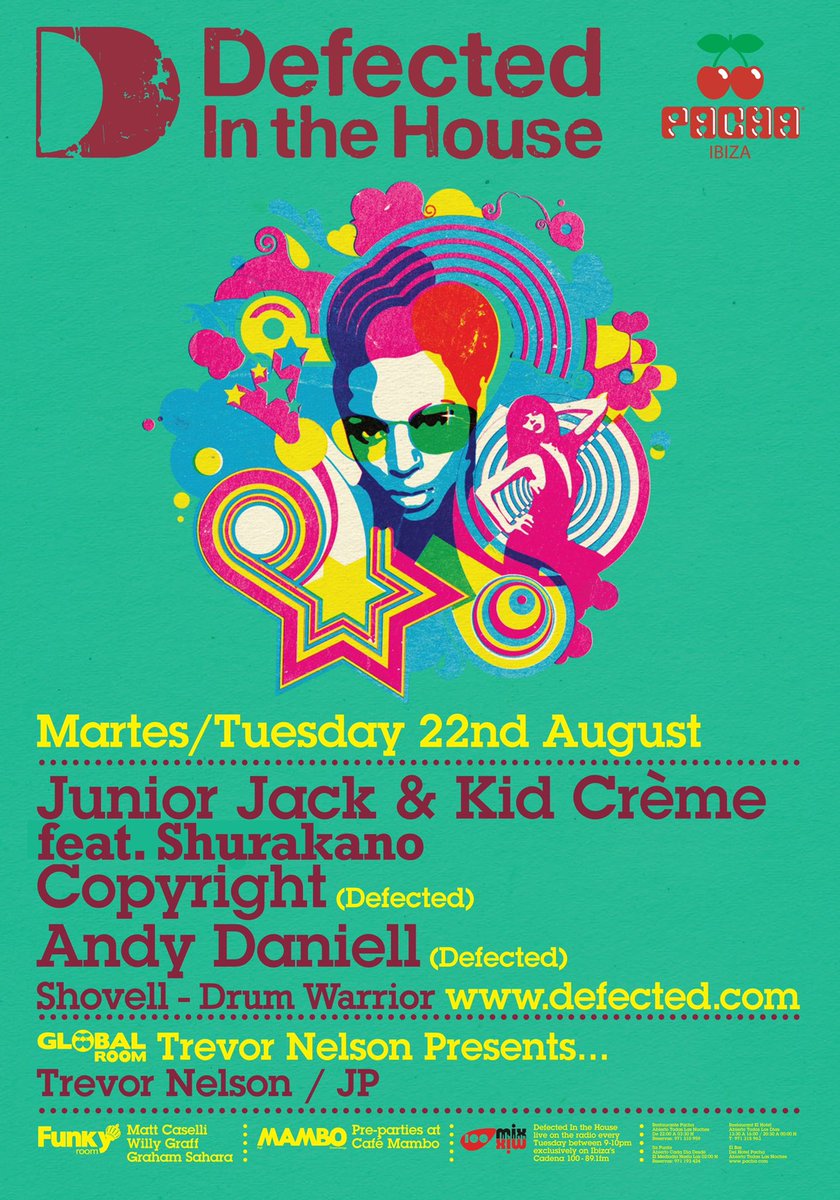 SimonDunmore's tweet photo. Defected Pacha line ups 2006! https://t.co/kP0PVUkdz9