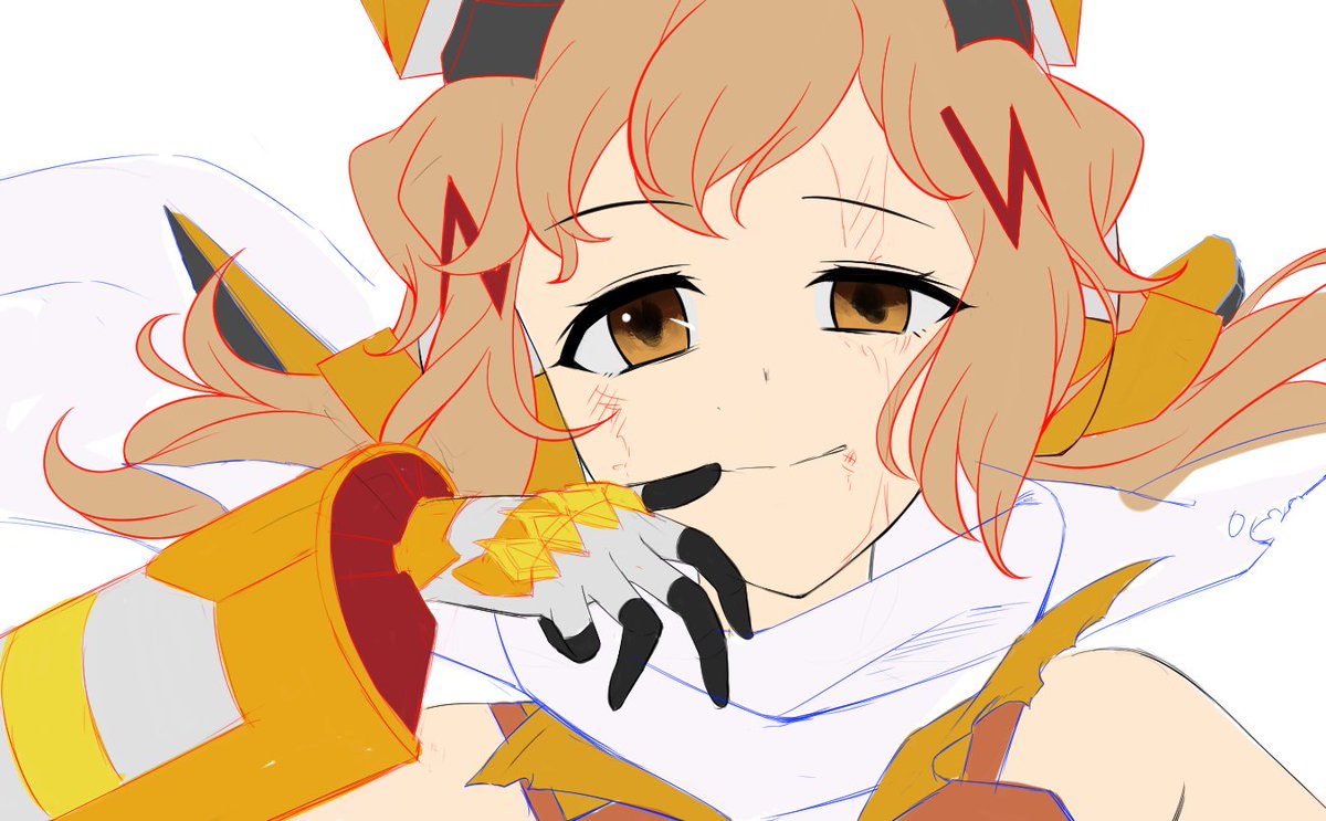 立花響 「毎日お絵かき1200日目 
ビッキー 続きます( ˘ω˘ )
#シンフォギア 」|にゃんまる@毎日お絵かき６年目のイラスト