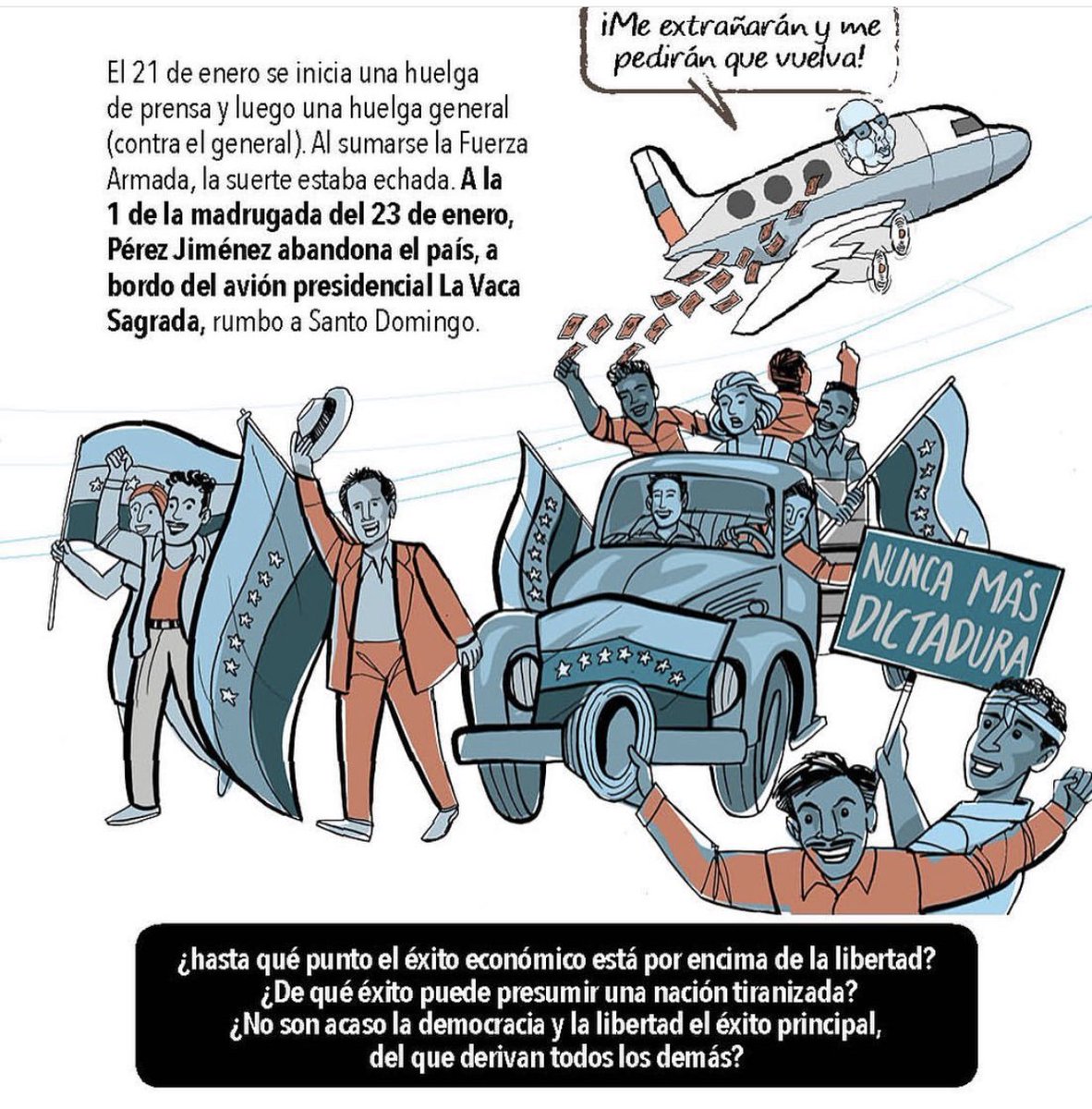 #23Ene ¿hace falta otro Pérez Jiménez? #23Enero #historietadevenezuela
