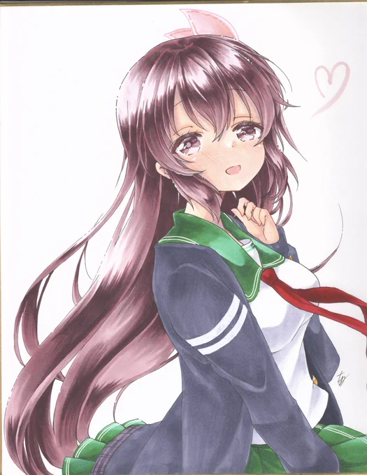 『もうすぐ2月…ね♡』

(こっちの向き練習…) 