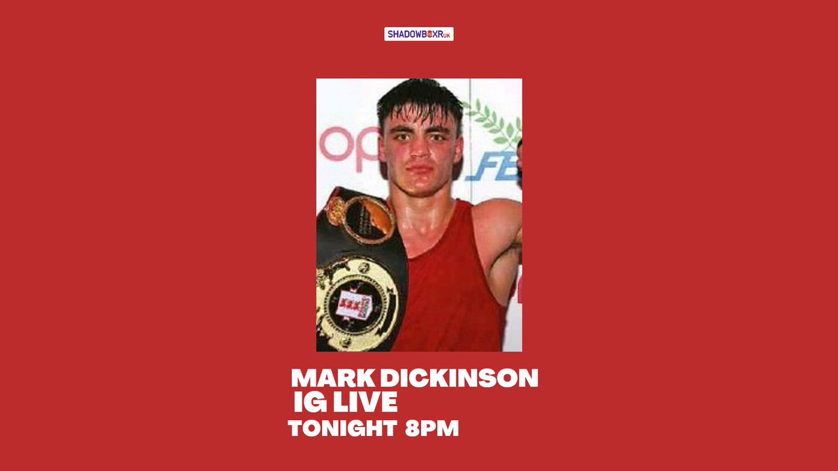 shadowboxruk's tweet photo. Tonight @MTKGlobal new recruit Mark Dickinson joins us at 8pm, on IG Live! 

#shadowboxruk #invisibletovisible https://t.co/7Sc6lbTYFv