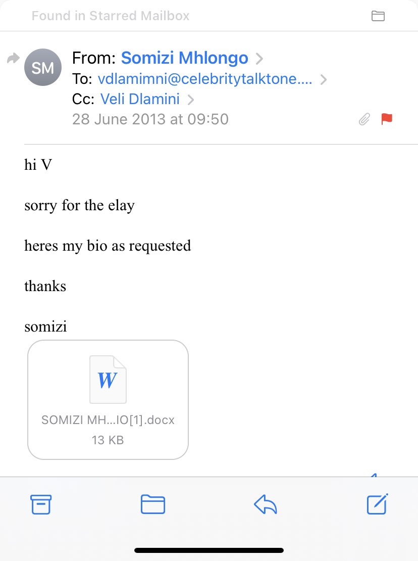 Veli_D's tweet photo. @CoruscaKhaya @LegendManqele must just stop talking nonsense. Didn’t @somizi at @Newzroom405 claim that he doesn’t read emails (he lied cause I have all communication between us). Before he stole my dance fitness dvd idea. A thief will be a thief &amp; they will do whatever it takes to steal&amp;lie. https://t.co/au7ve9K6ug
