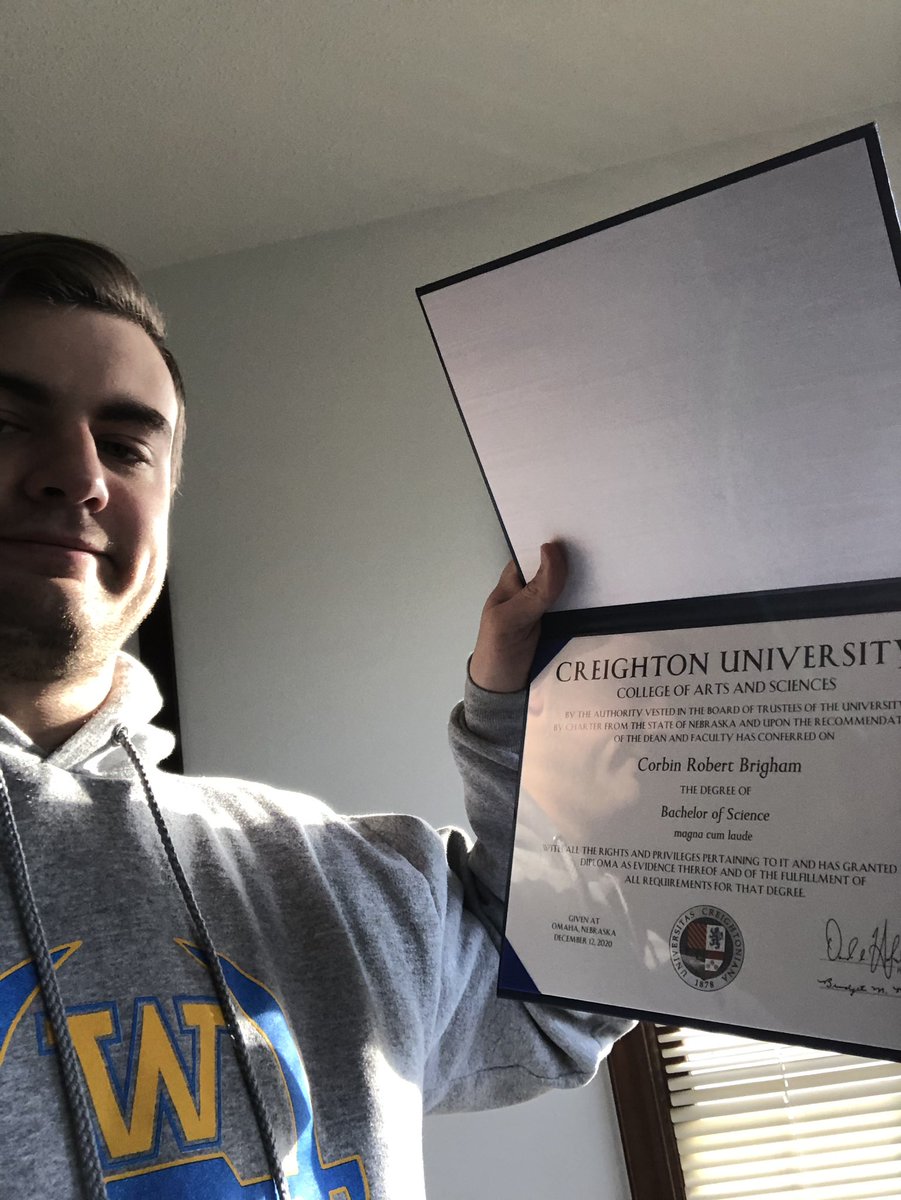 R_Brigham's tweet photo. Congratulations, Corby! #creightongrad https://t.co/GK8y3C7Ej0