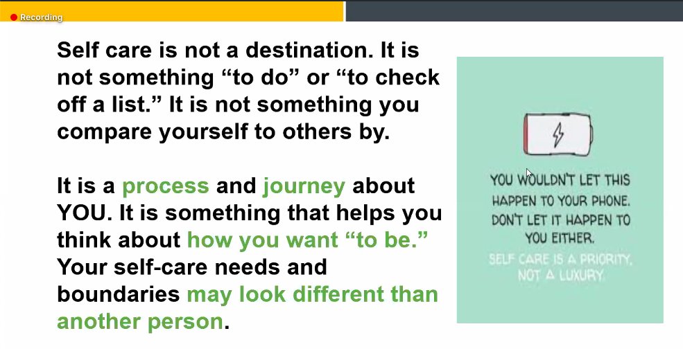 Self-care is a priority, not a luxury. <a href="/StephanieLett3/">Stephanie Lett, NBCT</a> @ #ALNBCT #NBCTStrong