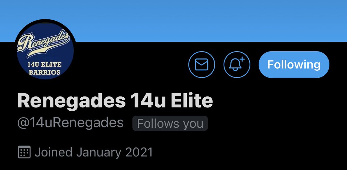 Go follow @14uRenegades for updates on Renegades 14u Elite only‼️@Los_Stuff @IHartFastpitch @Renegadesfp @LeMoyneSoftball @JaimeWohlbach @TexasSoftball @UCLASoftball @LSUsoftball