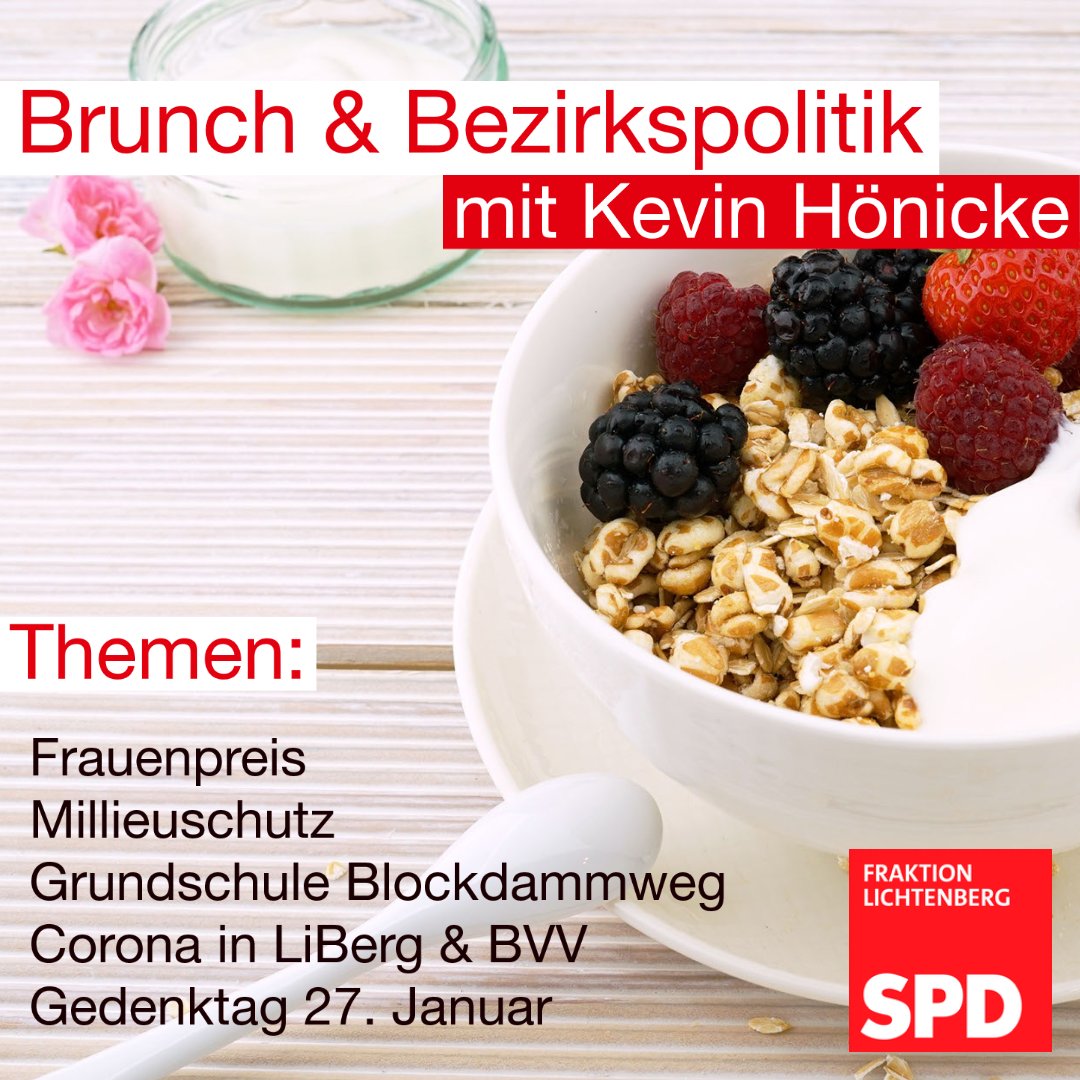 SPDBVVLbg's tweet image. Morgen (24.01.) wieder ab 10:00 Uhr: Brunch und Bezirkspolitik mit @KevinHoenicke 
Live auf Facebook ;)
