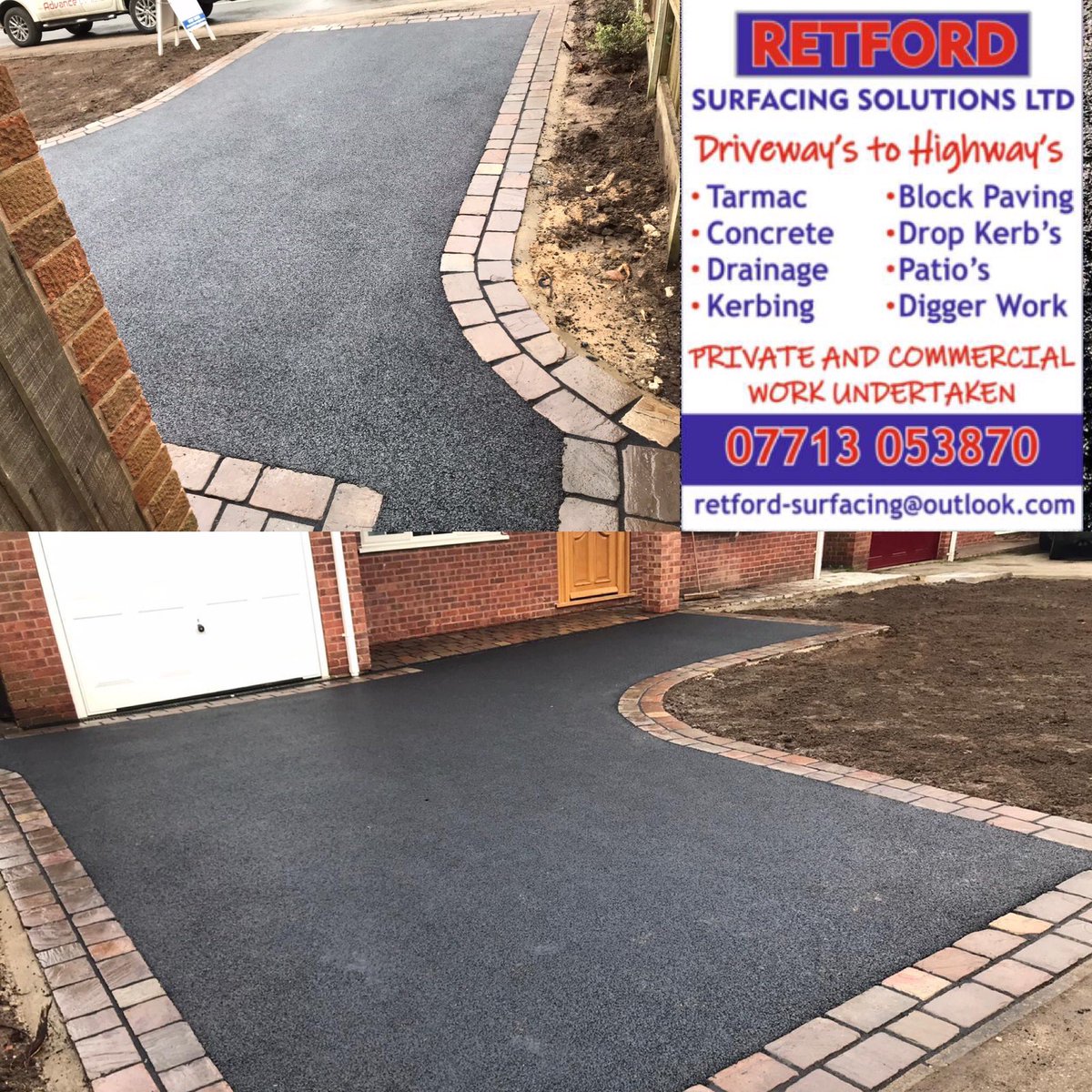 33lawson's tweet photo. Busy week on driveways and highways for any enquiries please contact Calum on 07713053870 or email: Retford-surfacing@outlook.com #workingtogether #construction #driveways #civils #Retford #Nottinghamshire https://t.co/ZQycQ9MRXC