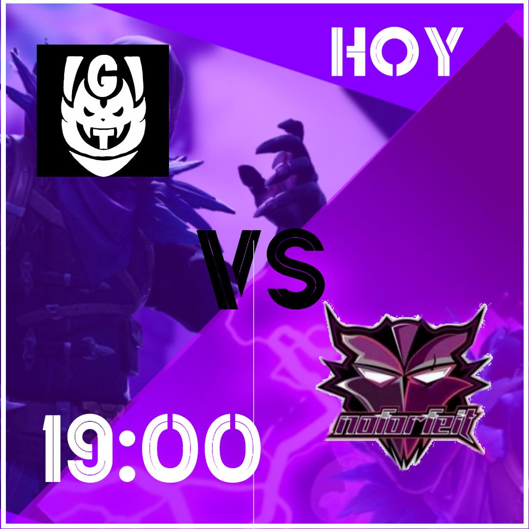 noforfeites's tweet photo. [#MatchDay]
Hoy toca día de partido.

🎮| #Fortnite
🆚| #GyldenClan
🕒| 19:00
🗓| Hoy

¡Esperamos vuestro apoyo como siempre! 💪

#GoNoForFeit 💜 https://t.co/pmC0ROfBQD