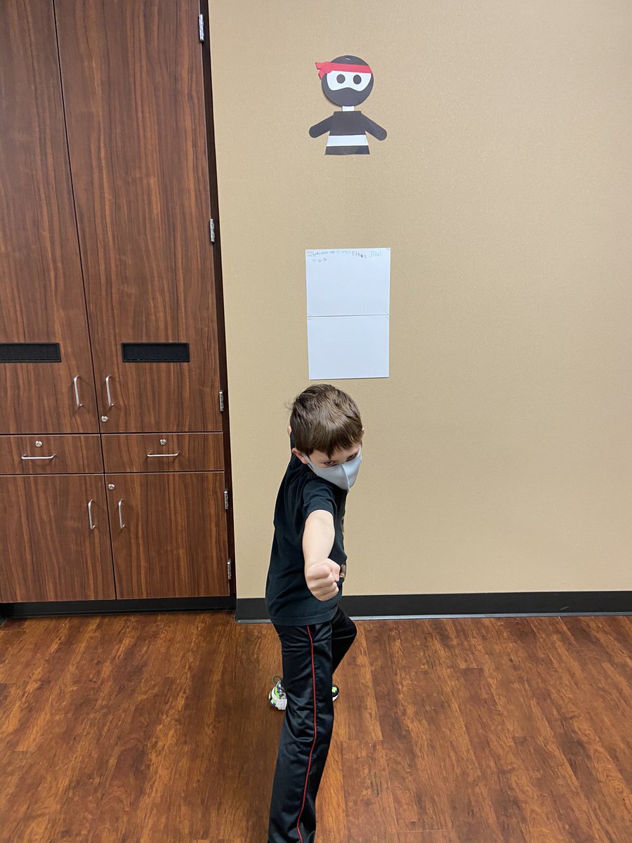 GaylaCoward's tweet photo. Started our math fact fluency with Ninja Math on Friday, kids are super excited to earn those belts! @TISDTCES https://t.co/UhfwQsMsPI