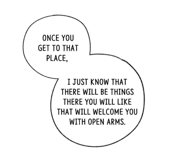 play the piano for him, and she suggests that he should go over to his house (while he's in the hospital) so that he can hopefully rest. This isn't foreshadowing to us, but it's foreshadowing to Yool that there would be something there waiting for him that'll bring him happiness.