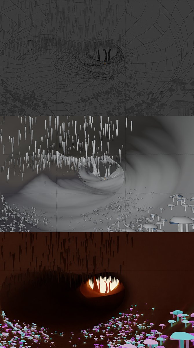 IcarusAnimate's tweet photo. Now that I'm nearing animating my short film, I thought I'd share some of the work I've been doing. 1) Rigged Cat Beatle. 2) 1 of the Astronauts. 3) The scene I refer to as "Cave". 4) The scene I refer to as "Salvation". They're screenshots so the final renders are low quality. https://t.co/P7sNGerNj9