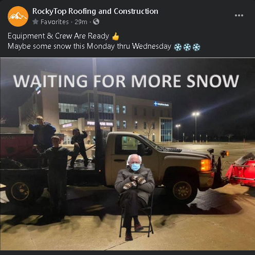 AdsForLocal's tweet image. One of our clients always keeping up with the current trends!
@RockyTop Roofing and Construction