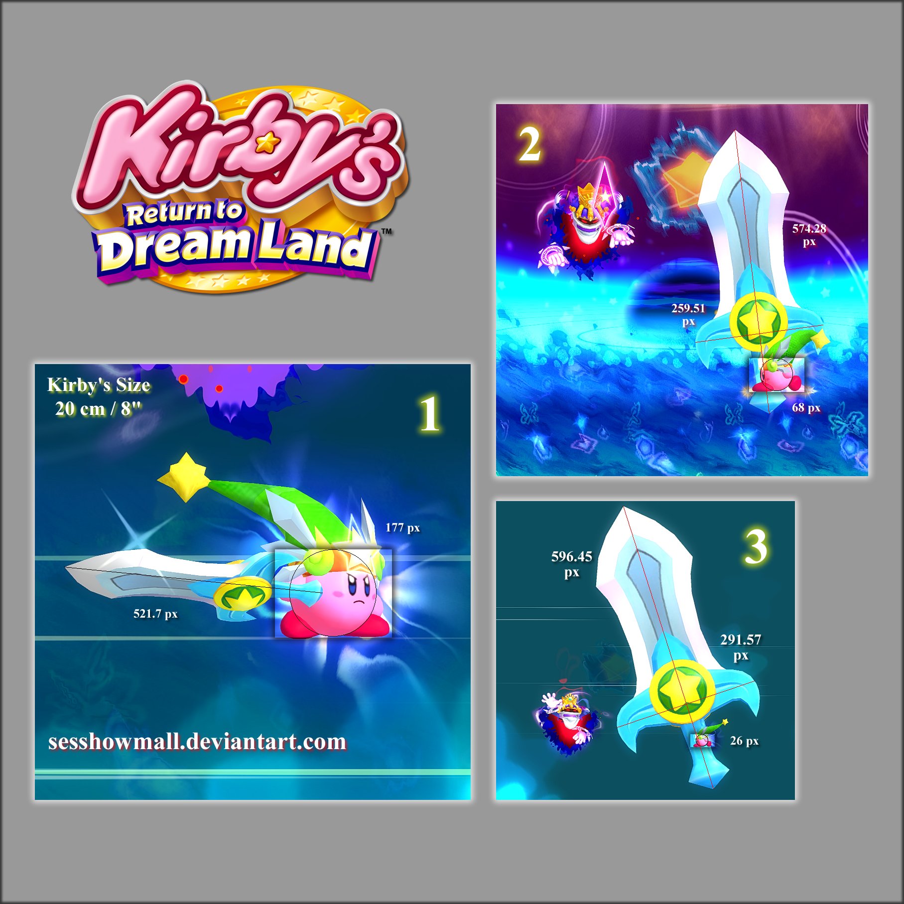 Kirby na sua forma Ultra Sword. Fonte