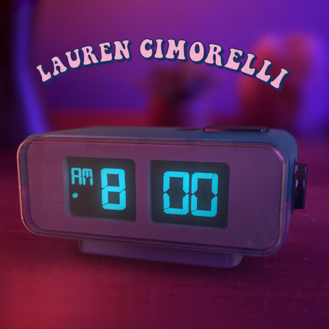 LaurenCimorelli's tweet photo. hi ladies 💅🏼 
just wanna let u know that a new song called 8am is coming out on Friday ✨ https://t.co/4IU45L5nJK
