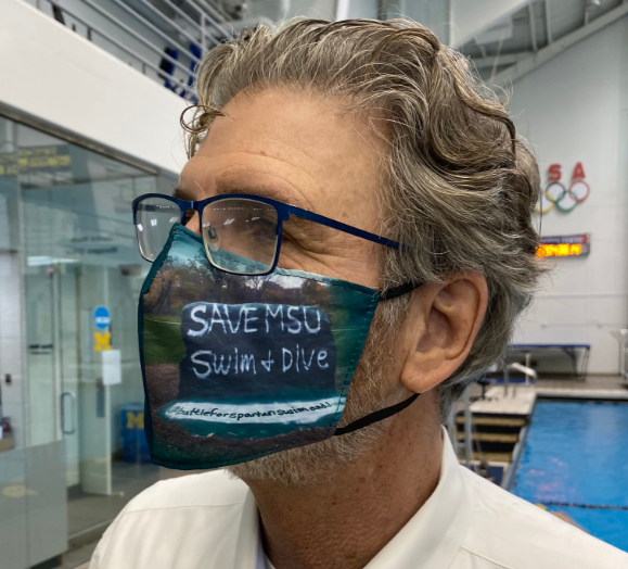 TonyPaul1984's tweet photo. The MSU swimming and diving programs -- playing out their last season after the university decided to eliminate them -- have found the most-unlikely ally in rival @UMichAthletics.

UM wore MSU masks at both meets this weekend. 

Their coach explains why.

https://t.co/X1nOIJ44so https://t.co/w8xmnVx4Nw