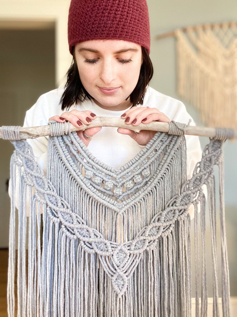 nicoleinmaking's tweet photo. Excited to share this item from my #etsy shop: One of a Kind Macrame Wall Hanging | Wall decor | Tapestry | Wall art | Handmade | Natural | Boho | Wood https://t.co/0jQYbuWJ2L https://t.co/MQHxdAeRfu
