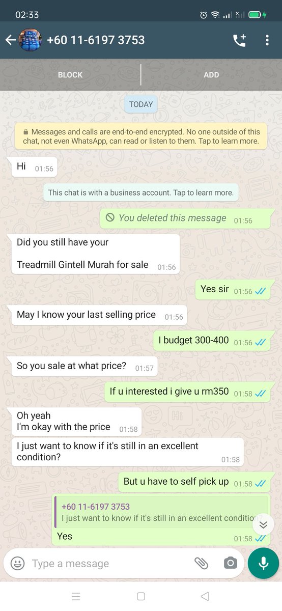 FarisYoung's tweet photo. Niat di hati nak try jual treadmill kat https://t.co/vRwwIqC0mK. Sekali ada org cuba nak scam 😭 Nasiblah dah berpengalaman kena scam ni. So guys, berhati hatilah ya dalam urusan jual beli online. Kita yang nak jual barang pun boleh dia nak scam 😂 Sorrylah broken english 😭 https://t.co/ltHXdFXhGm
