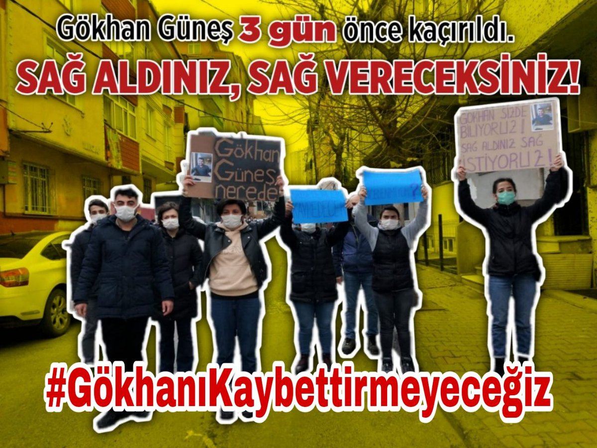 ezilenler's tweet photo. Devletin sosyalistlere ve Kürtlere yönelik yeniden arttırdığı kaçırma faaliyetleri Gökhan ile başlamadı ama Gökhan ile son bulsun istiyoruz.

Bize böyle bir terör uygulanırken halk en basit hakkını bile arayamaz. Tepkiyi büyütmezsek Gökhan da bulunamaz!
#GökhanıKaybettirmeyeceğiz https://t.co/jxl89uyxJT