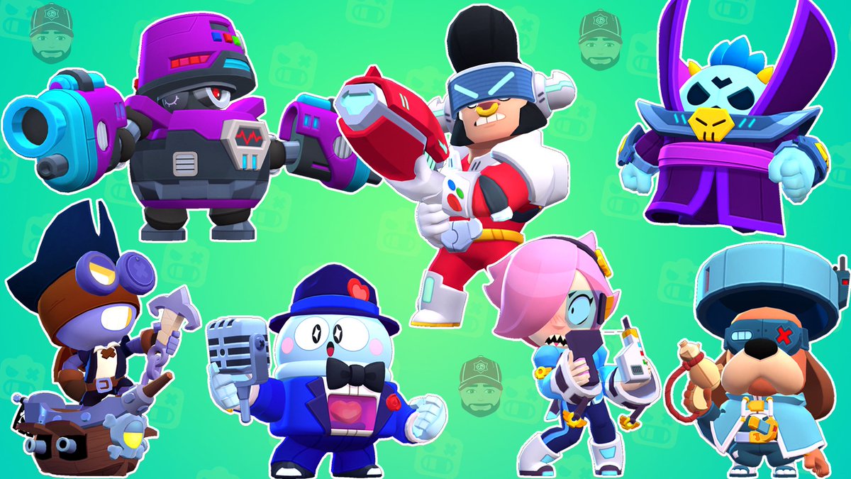 Coach Cory On Twitter All 7 New Skins Coming This Brawlstars Update 2 Brawl Pass Skins D4r Ry1 Ronin Ruffs 3 Lunar New Year Skins Navigator Colette Space Ox - brawl stars space skins