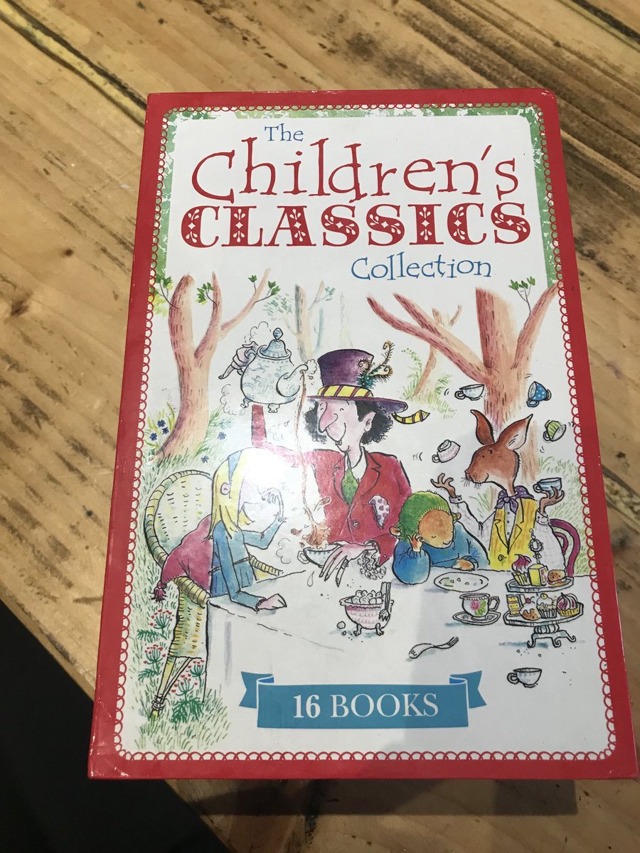RunsyMumsy's tweet photo. Just told the 2 big lads that the classics have arrived 😨 ..... something tells me that I may be the only person in our house who will enjoy reading these over the coming months🤓#ClassicsChallenge https://t.co/RhWojgPFnq