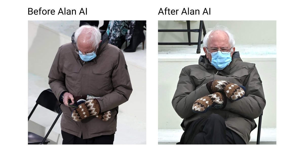 If only there was a way to make all apps hands-free 🤔
Keep Bernie’s hands warm by voice-enabling your applications 🗣📱 alan.app
#AlanAI #VoiceFirst #BernieMeme