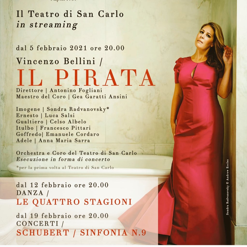 teatrosancarlo's tweet photo. #TSConstream | Una cosa è certa: non vi lasciamo senza #Musica! Scoprite il #febbraio @teatrosancarlo: #IlPirata🗡️ #4Stagioni💃 #LaGrande🎶                              Vi aspettiamo il #5Feb21 🎟️👉https://t.co/aFY9g6rPFd #laculturanonsiferma #stageathome #apertinonostantetutto https://t.co/aQMCOvQns2