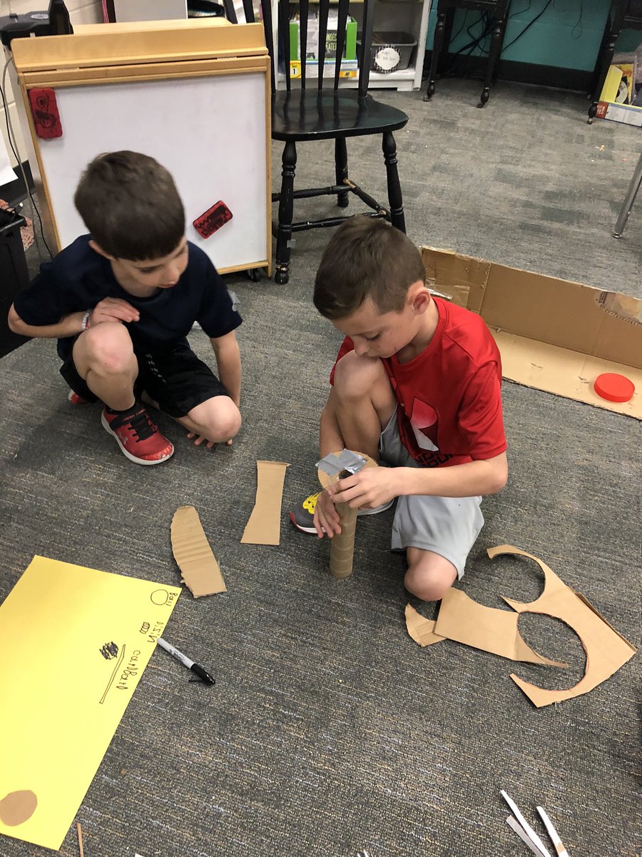 Mstakes_wce's tweet photo. 2nd Grade had fun this week researching, drawing blueprints, and designing a model of a toy marble machine showing how a marble can roll, spin, and slide!  @HumbleISD_WCE https://t.co/cQFCigZpGa