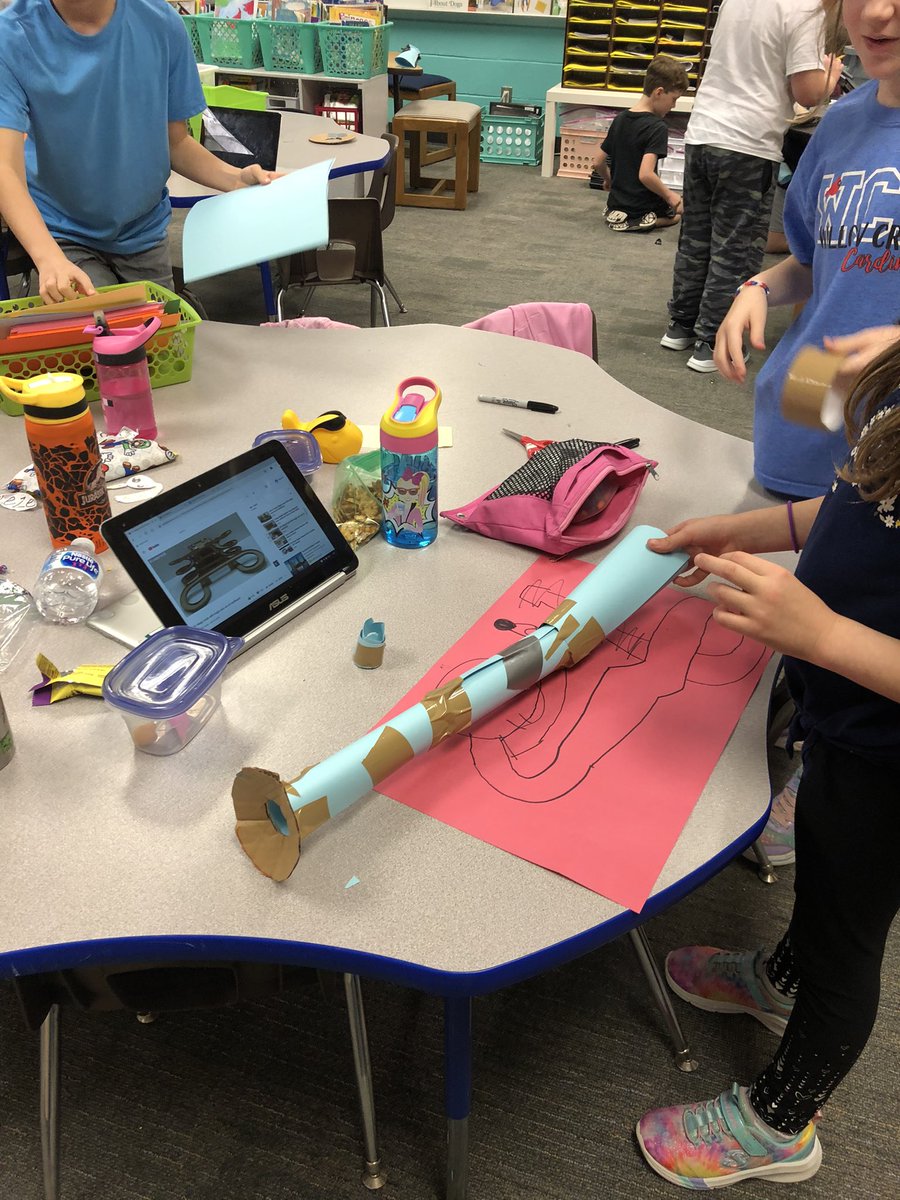 2nd Grade had fun this week researching, drawing blueprints, and designing a model of a toy marble machine showing how a marble can roll, spin, and slide!  <a href="/HumbleISD_WCE/">Willow Creek Elem</a>