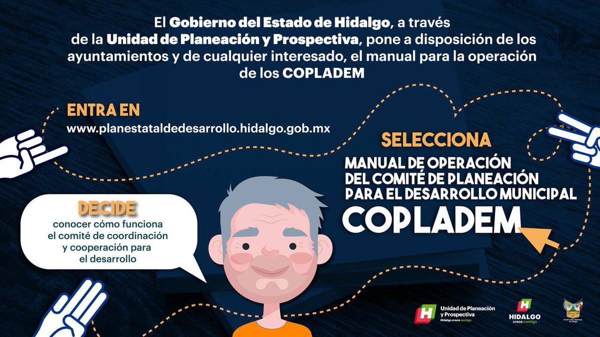 omarfayad's tweet photo. La planeación es una de las características principales de un buen gobierno, por ello en el @gobiernohidalgo a través de @PlaneacionHgo diseñamos guías para la instalación del #COPLADEM y la elaboración del planes municipales de desarrollo. Conoce más en: https://t.co/J5SJhE5sHU https://t.co/m8fZlS39Mp