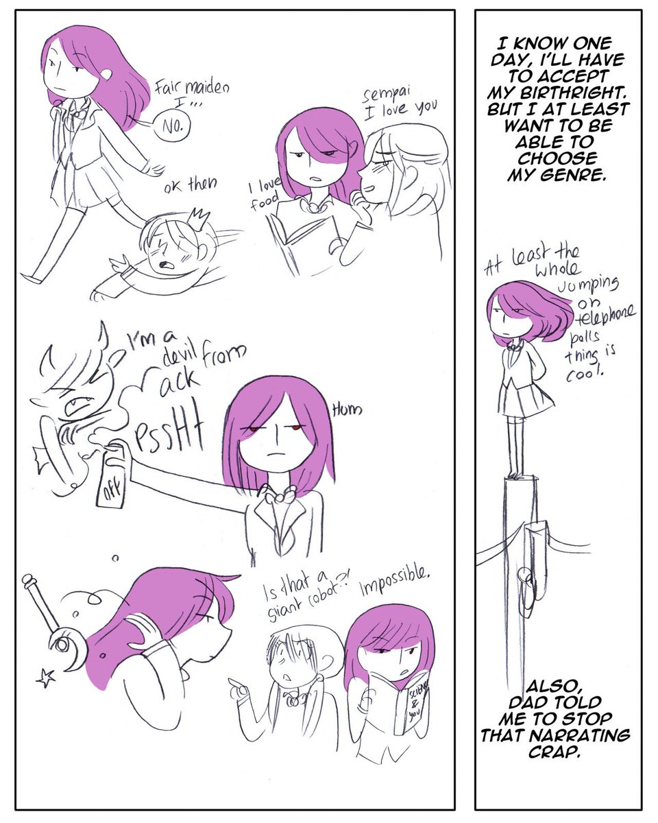 Working on magical girl stuff &amp; talking magical girl stuff has reminded me that I drew this, an action the internet will never let me forget (I still love her). 